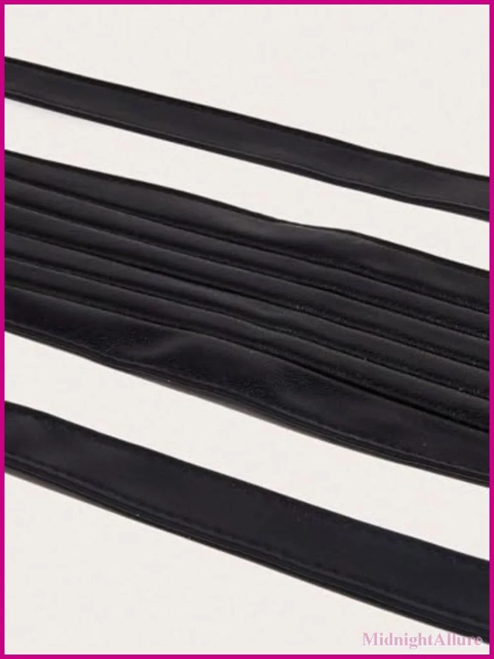 Women's Faux Leather Wide Obi Belt Knotted Waistband for Dress